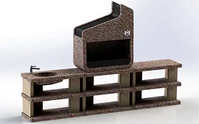Комплекс 3х модульный c мойкой